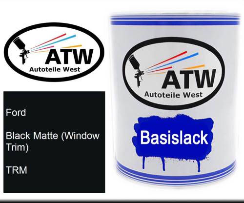 Ford, Black Matte (Window Trim), TRM: 1L Lackdose, von ATW Autoteile West.